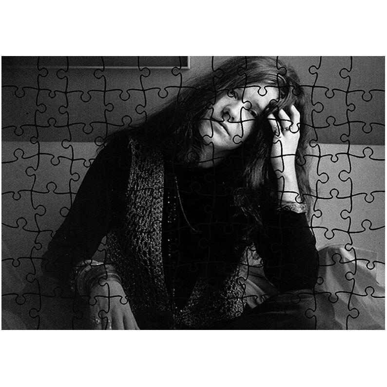 Puzzle Heartwork 96 piese, Janis Joplin pe ganduri, Latime 40,5 cm x Inaltime 28,5 cm