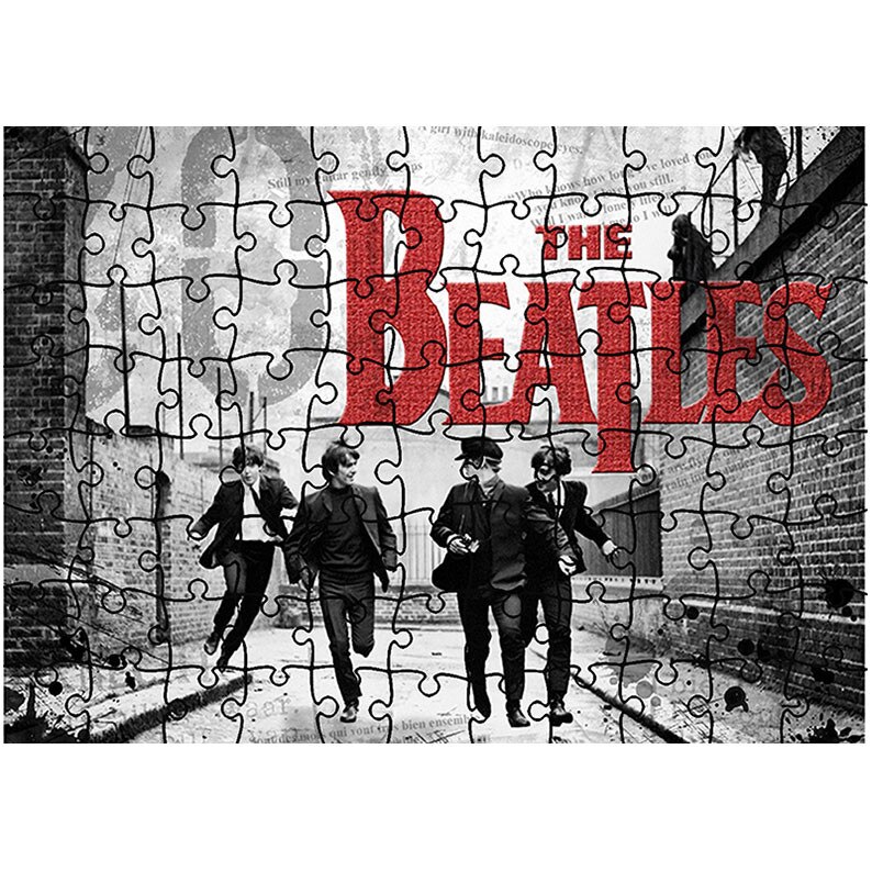 Puzzle Heartwork 96 piese, The Beatles Coperta de Album, Latime 40,5 cm x Inaltime 28,5 cm