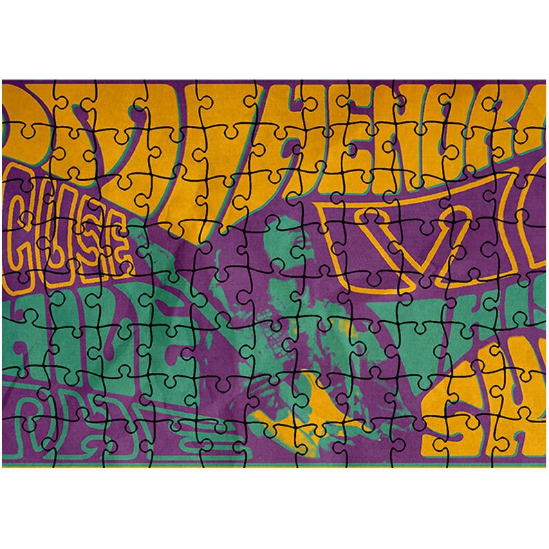 Puzzle Heartwork 96 piese, Colaj Jimi Hendrix, Latime 40,5 cm x Inaltime 28,5 cm