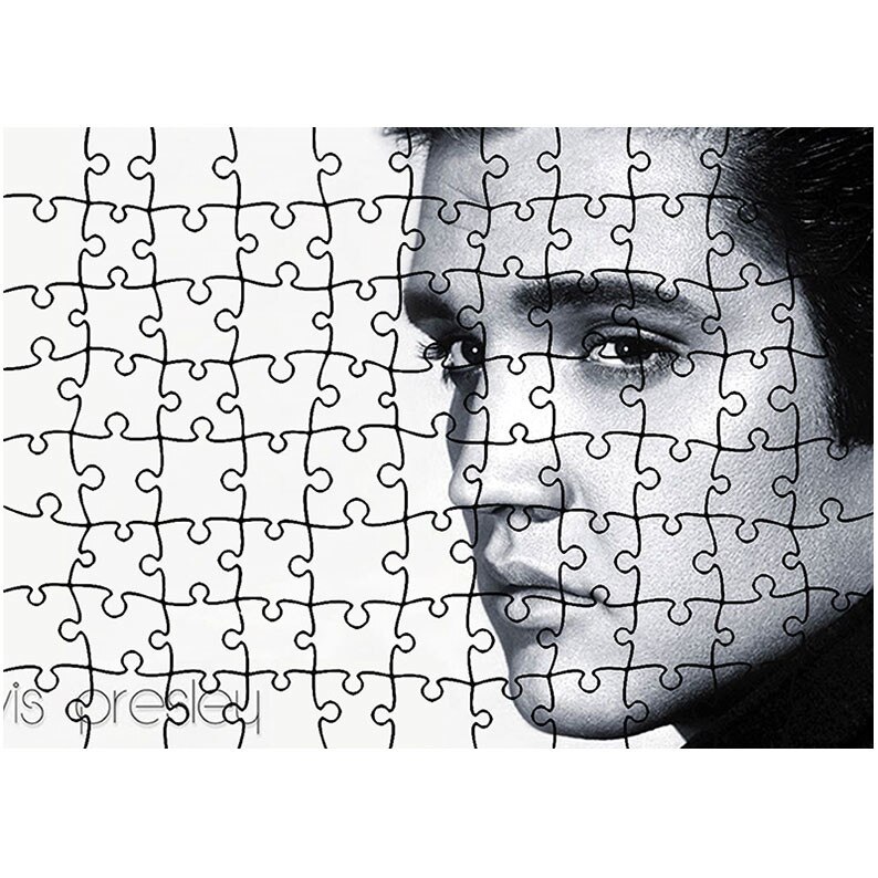 Puzzle Heartwork 96 piese, Star-ul RocknRoll Elvis Presley, Latime 40,5 cm x Inaltime 28,5 cm