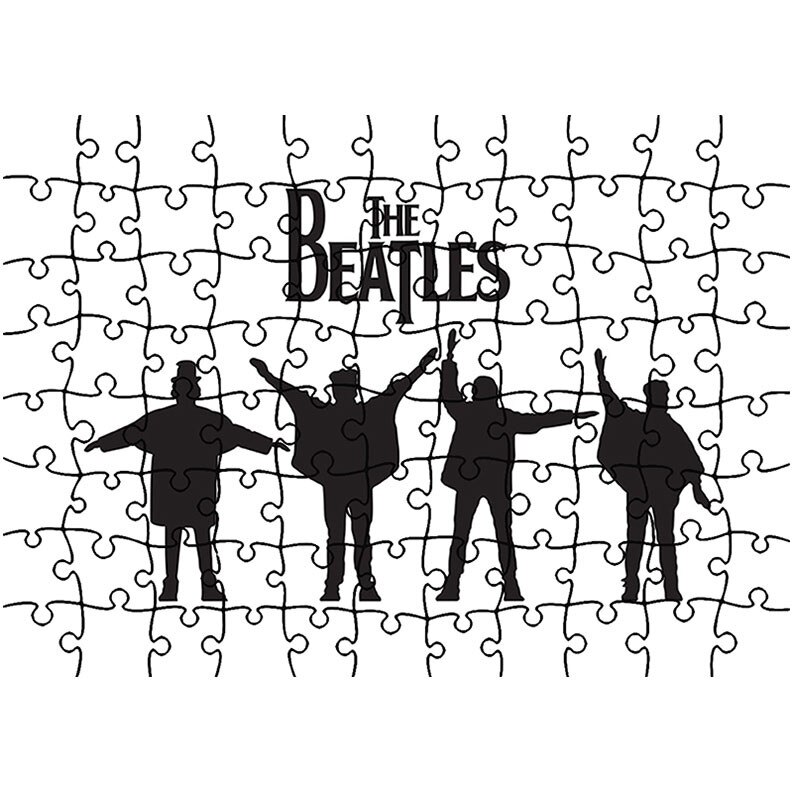Puzzle Heartwork 96 piese, Desen Beatles, Latime 40,5 cm x Inaltime 28,5 cm