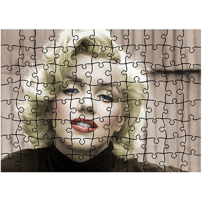 Puzzle Heartwork 96 piese, Marylin Monroe, Latime 40,5 cm x Inaltime 28,5 cm