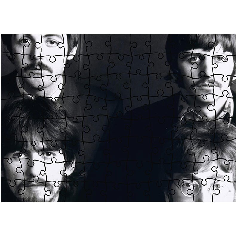 Puzzle Heartwork 96 piese, Portret The Beatles, Latime 40,5 cm x Inaltime 28,5 cm