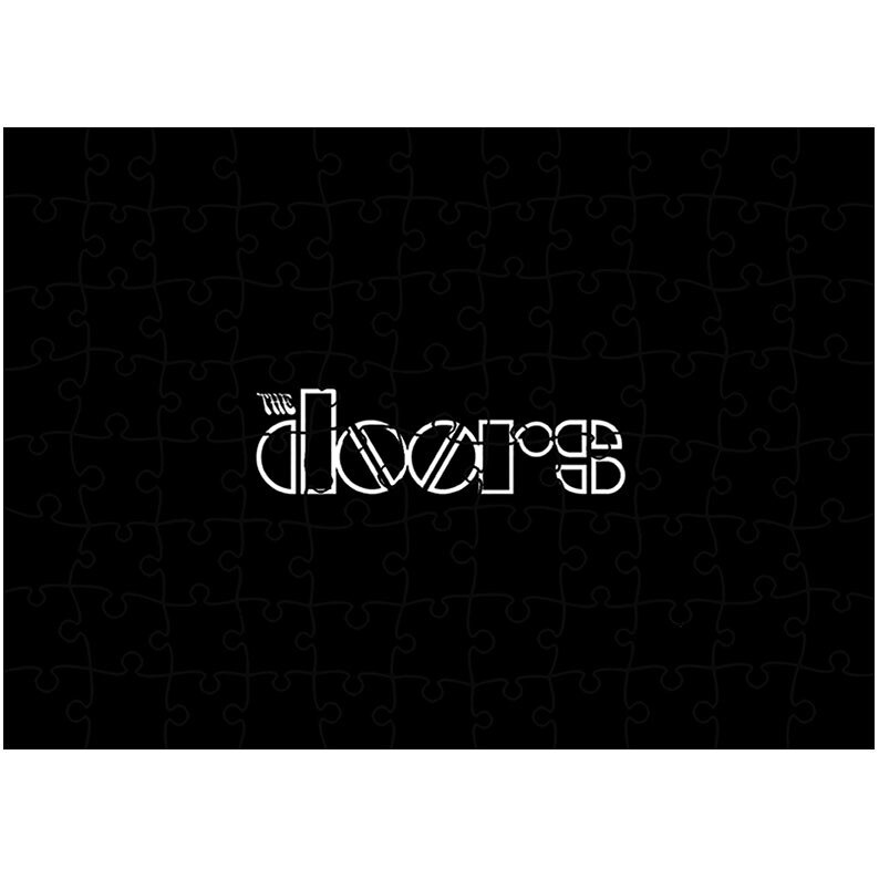 Puzzle Heartwork 96 piese, Sigla formatiei The Doors, Latime 40,5 cm x Inaltime 28,5 cm
