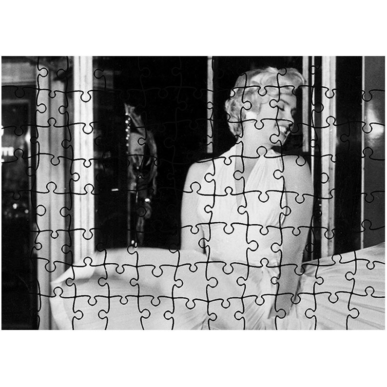 Puzzle Heartwork 96 piese, Marilyn Monroe Imagine Celebra, Latime 40,5 cm x Inaltime 28,5 cm