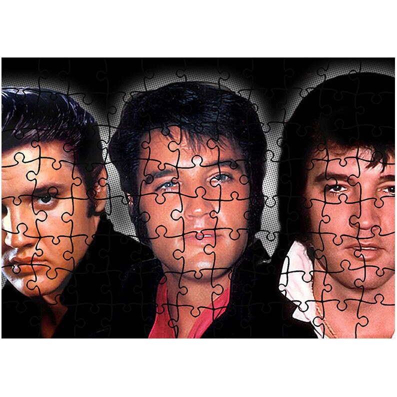 Puzzle Heartwork 96 piese, Cronologie Elvis, Latime 40,5 cm x Inaltime 28,5 cm