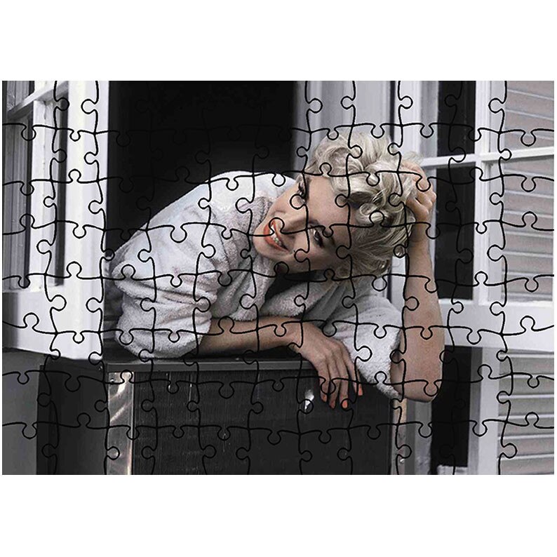 Puzzle Heartwork 96 piese, Marilyn Monroe in casa sa, Latime 40,5 cm x Inaltime 28,5 cm