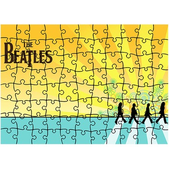 Puzzle Heartwork 96 piese, Colaj Beatles, Latime 40,5 cm x Inaltime 28,5 cm Puzzle Heartwork 96 piese, Colaj Beatles, Latime 40,5 cm x Inaltime 28,5 cm