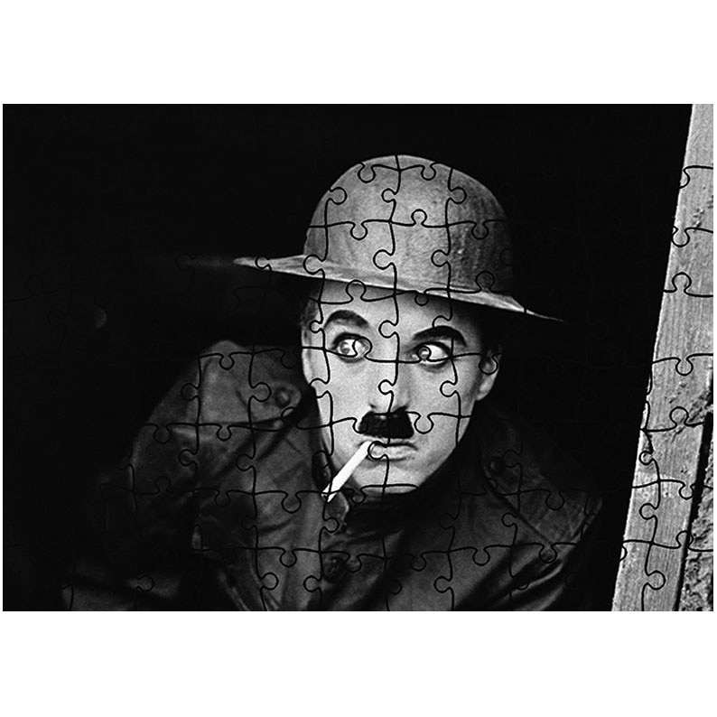 Puzzle Heartwork 96 piese, Charlie Chaplin in rol, Latime 40,5 cm x Inaltime 28,5 cm