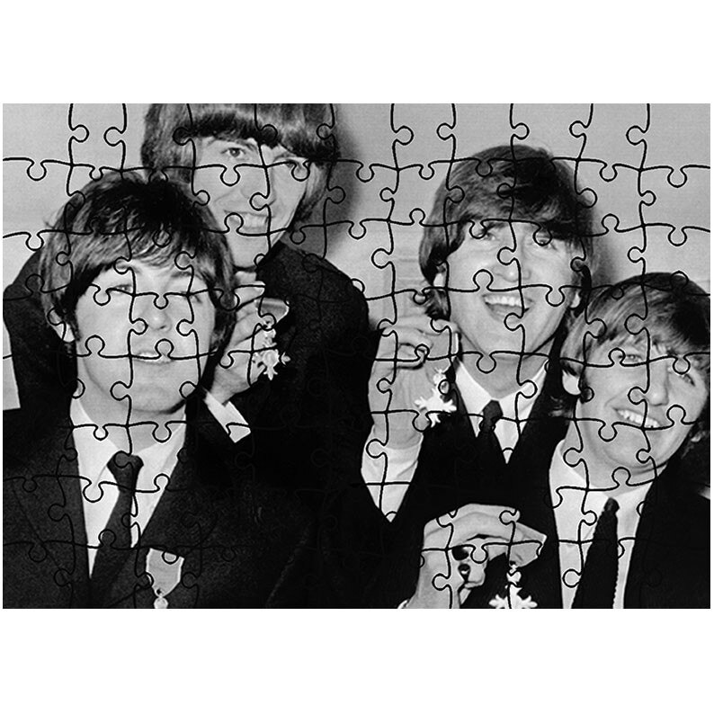 Puzzle Heartwork 96 piese, Beatles la petrecere, Latime 40,5 cm x Inaltime 28,5 cm