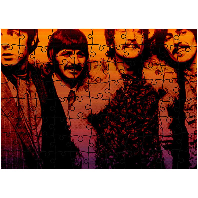 Puzzle Heartwork 96 piese, Beatles imagine Vintage, Latime 40,5 cm x Inaltime 28,5 cm