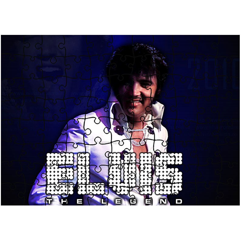 Puzzle Heartwork 96 piese, Elvis The King, Latime 40,5 cm x Inaltime 28,5 cm