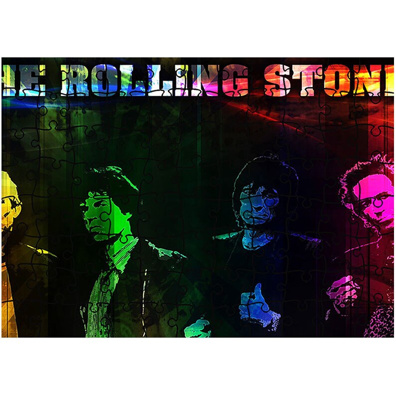 Puzzle Heartwork 96 piese, Rolling Stones Multicolor, Latime 40,5 cm x Inaltime 28,5 cm