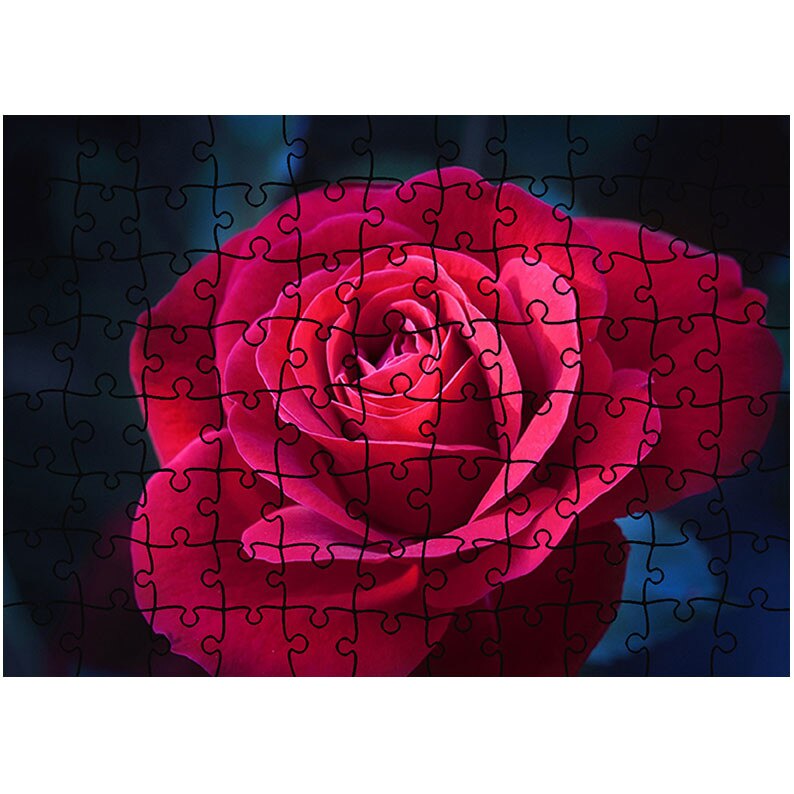 Puzzle Heartwork 96 piese, Trandafir de 8 Martie, Latime 40,5 cm x Inaltime 28,5 cm