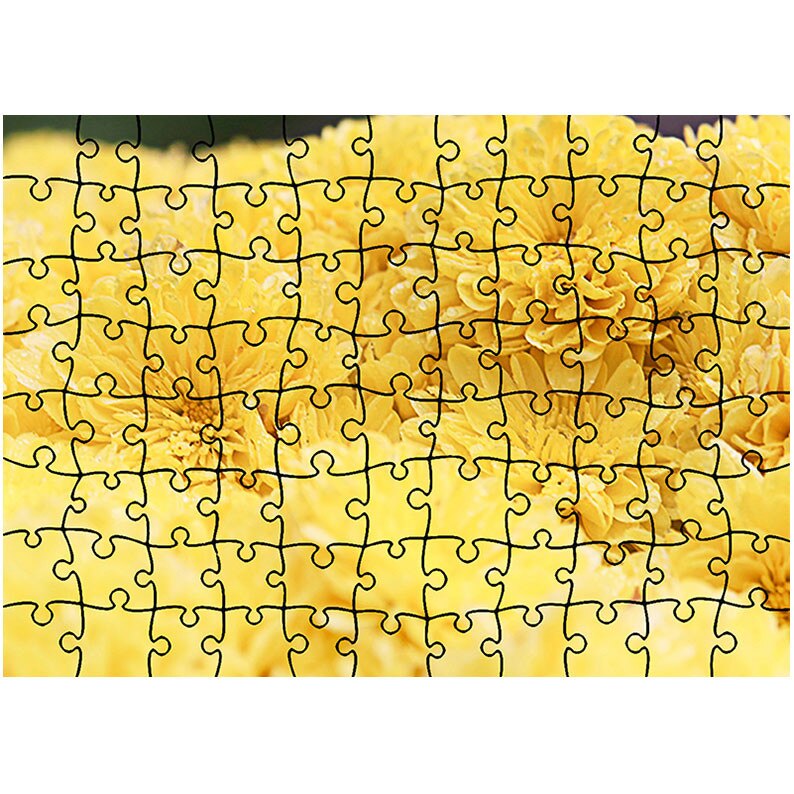 Puzzle Heartwork 96 piese, Galben abundent, Latime 40,5 cm x Inaltime 28,5 cm