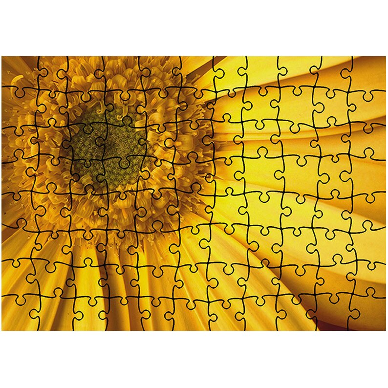 Puzzle Heartwork 96 piese, Galben perfect, Latime 40,5 cm x Inaltime 28,5 cm