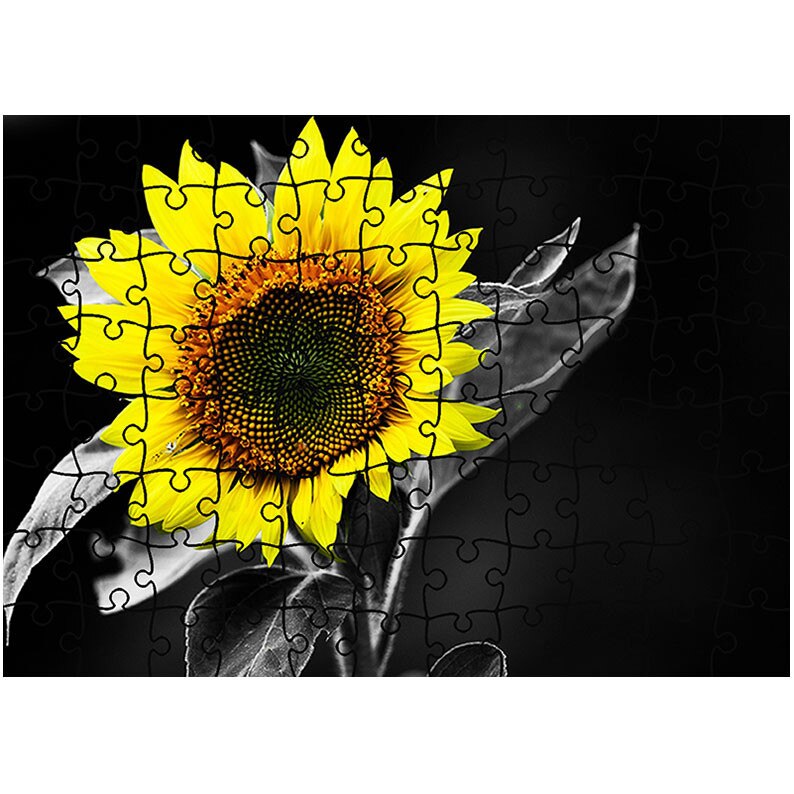 Puzzle Heartwork 96 piese, Floarea soarelui, Latime 40,5 cm x Inaltime 28,5 cm