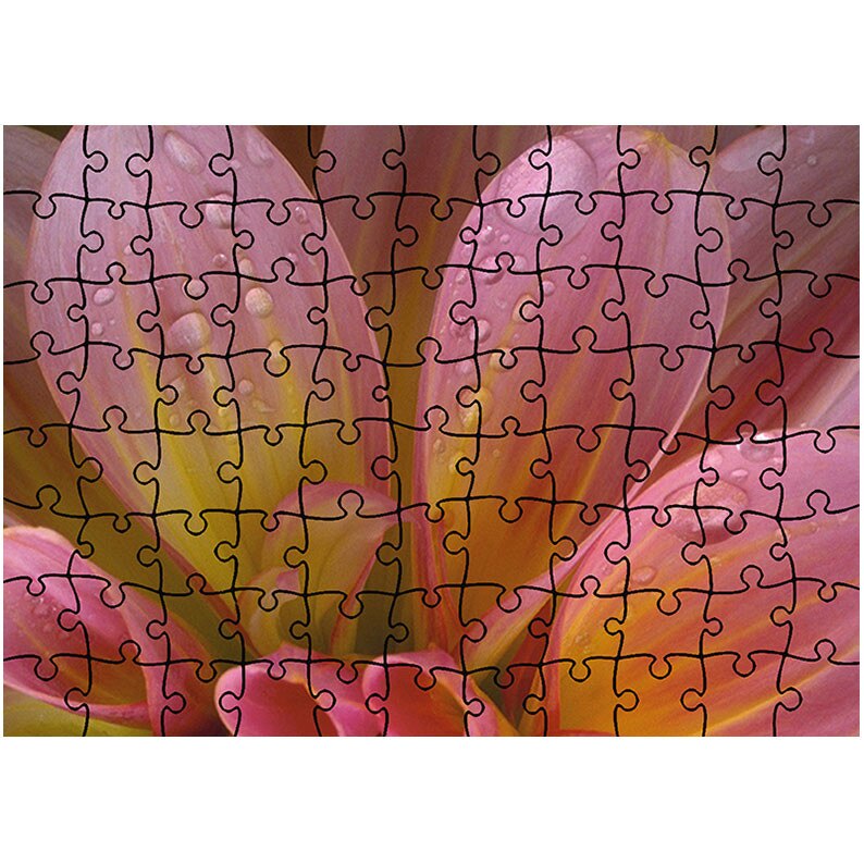 Puzzle Heartwork 96 piese, Petale si roua, Latime 40,5 cm x Inaltime 28,5 cm