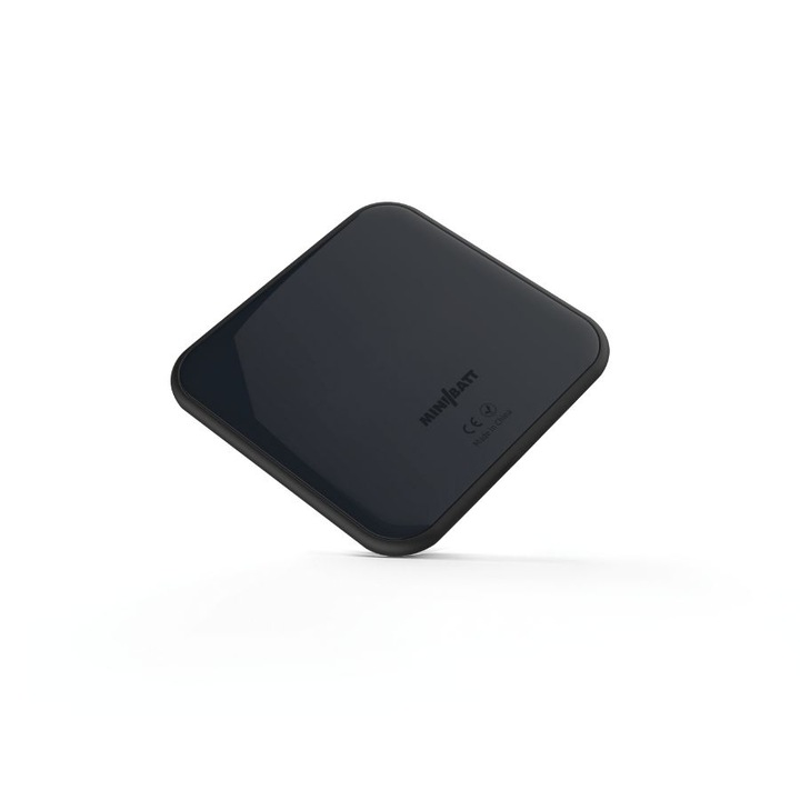 MiniBatt XSlim Qi wireless gyorstöltő, 10W, Fekete