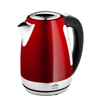 Cana fierbator ETA Ela Digi 9598, 1,7 L, 2100 W, otel inoxidabil, culoare rosie, control temperatura Cana fierbator ETA Ela Digi 9598, 1,7 L, 2100 W, otel inoxidabil, culoare rosie, control temperatura