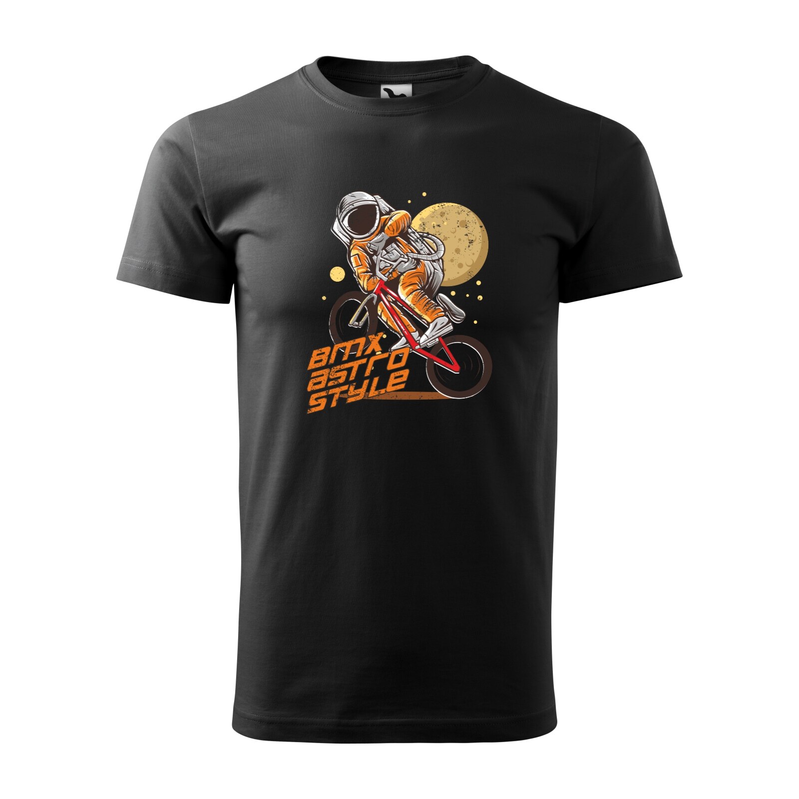 Tricou negru barbati, idee de cadou, pentru biciclisti de BMX, AstroStyle, marime L