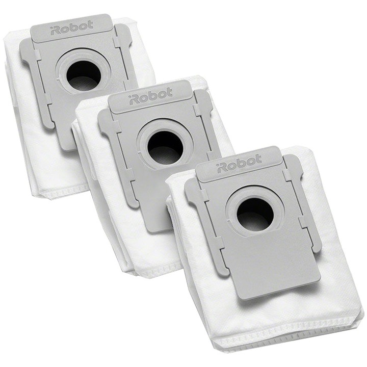 Saci de gunoi pentru iRobot Clean Base, 3 bucati, alb