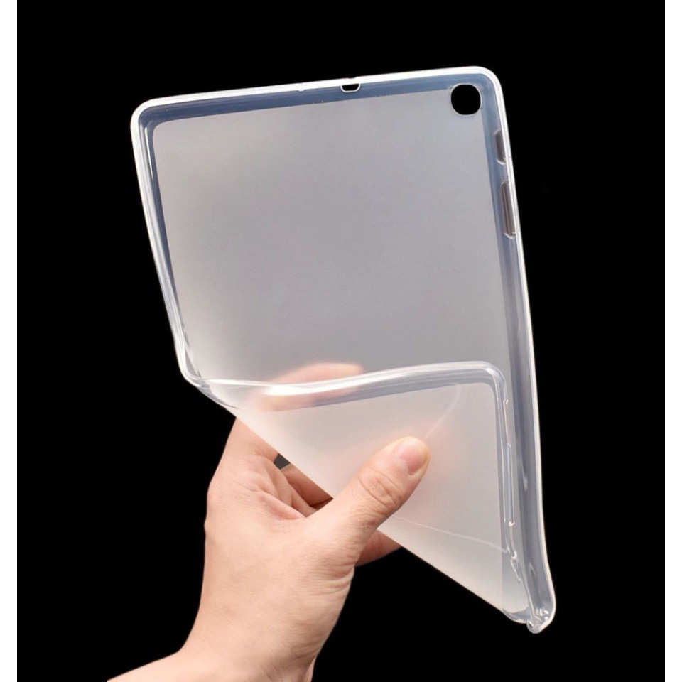 Husa pentru Samsung Galaxy Tab A 10.1 T510 T515, Frosted TPU, subtire, Transparenta