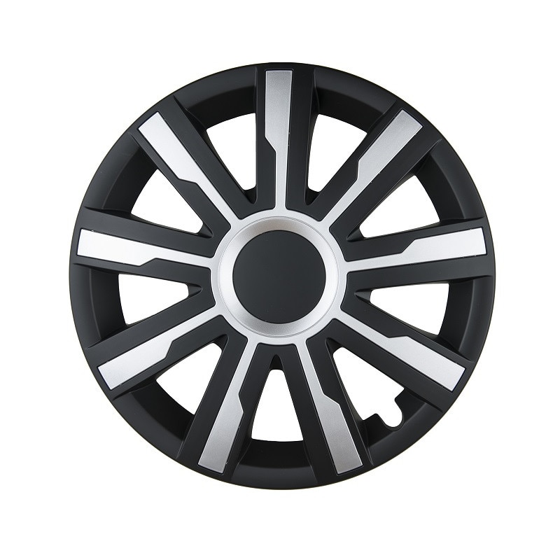 Capac roata Mirage universal 16'', Plastic ABS, negru/gri