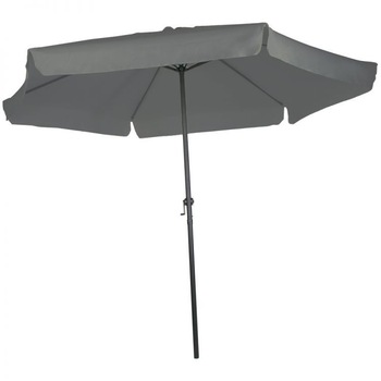 Umbrela cu manivela pentru plaja sau gradina, cot pentru inclinare, rama din teava de otel, poliester 180 g/m2, 300 x 270 cm Umbrela cu manivela pentru plaja sau gradina, cot pentru inclinare, rama din teava de otel, poliester 180 g/m2, 300 x 270 cm
