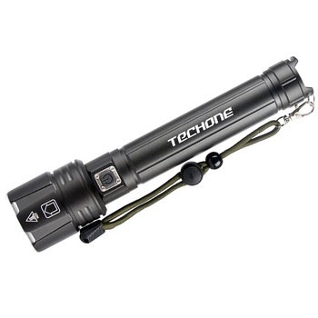 Lanterna tactica LED Techone® SK1910, din aluminiu, sursa XHP90 Ultra-Bright, profesionala, focus ajustabil, acumulator inclus, rezistenta la apa, incarcare USB, 5000 lumeni, 3 moduri lumina, negru Lanterna tactica LED Techone® SK1910, din aluminiu, sursa XHP90 Ultra-Bright, profesionala, focus ajustabil, acumulator inclus, rezistenta la apa, incarcare USB, 5000 lumeni, 3 moduri lumina, negru
