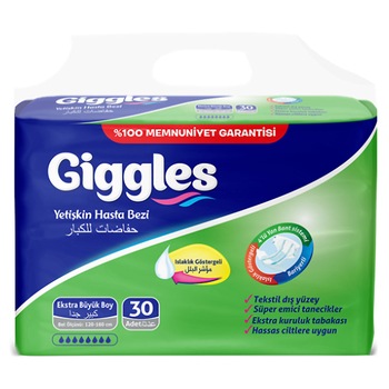 Scutece adulti, Giggles Adult, marimea XL, 120-160 cm, 30 buc, pachet Jumbo Scutece adulti, Giggles Adult, marimea XL, 120-160 cm, 30 buc, pachet Jumbo