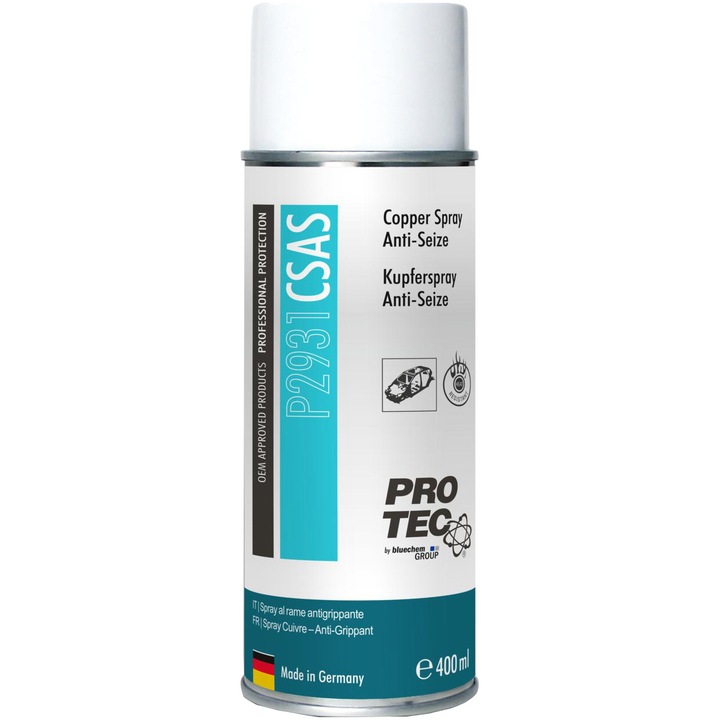 Pro-Tec Copper Spray Anti Seize Blokkolásgátló rézoldat spray, 400 ml