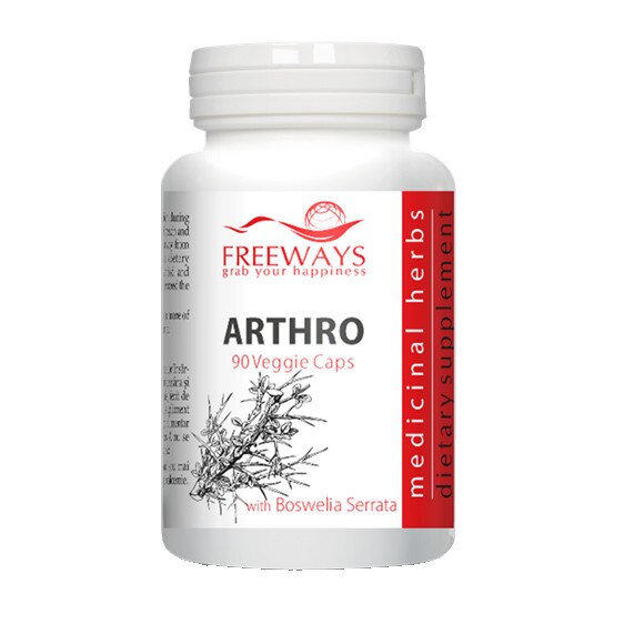 Arthro, 90 capsule vegetale, Freeways, Mentine sanatatea sistemului osos