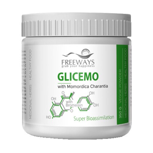 Glicemo cu Bromelaina, Freeways, 350 grame pulbere
