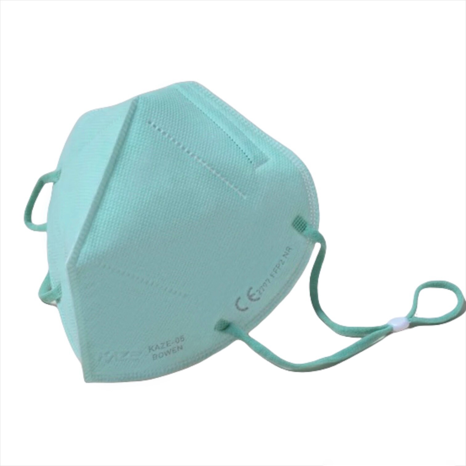 Masca colorata de protectie KAZE FFP2, KN95, 5 straturi, BFE>99.9%, Certificat CNAS - turcoaz - Sweet Pea