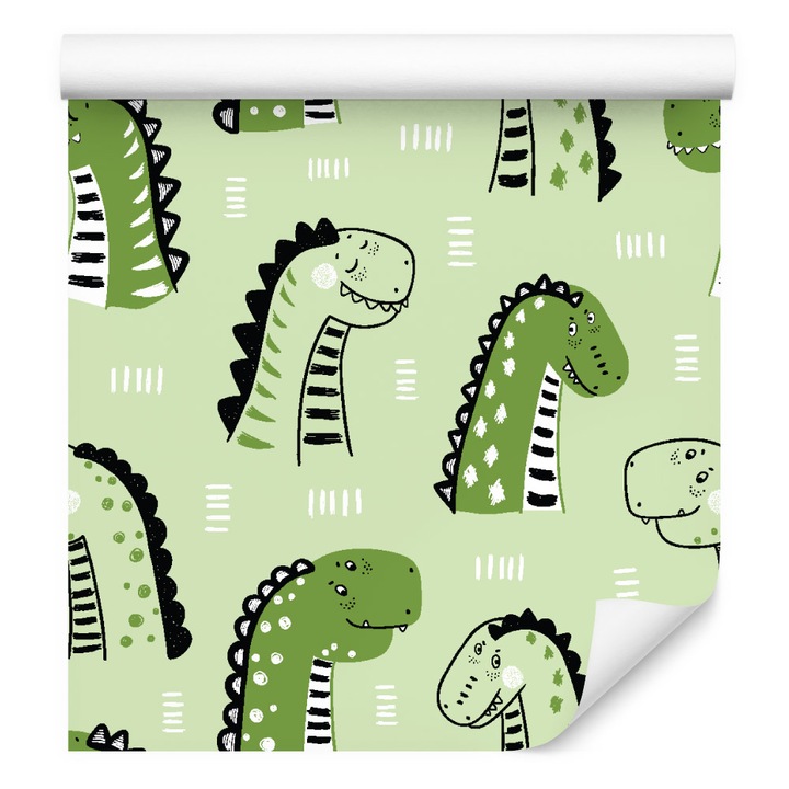 Tapet copii cu dinozauri natura 53cm x 10m Fantezie, rola