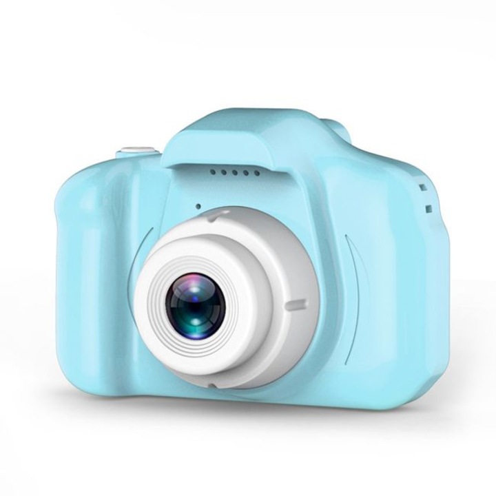 Mini camera foto/video copii, Slot card SD, 3MP, 1080P, Albastru