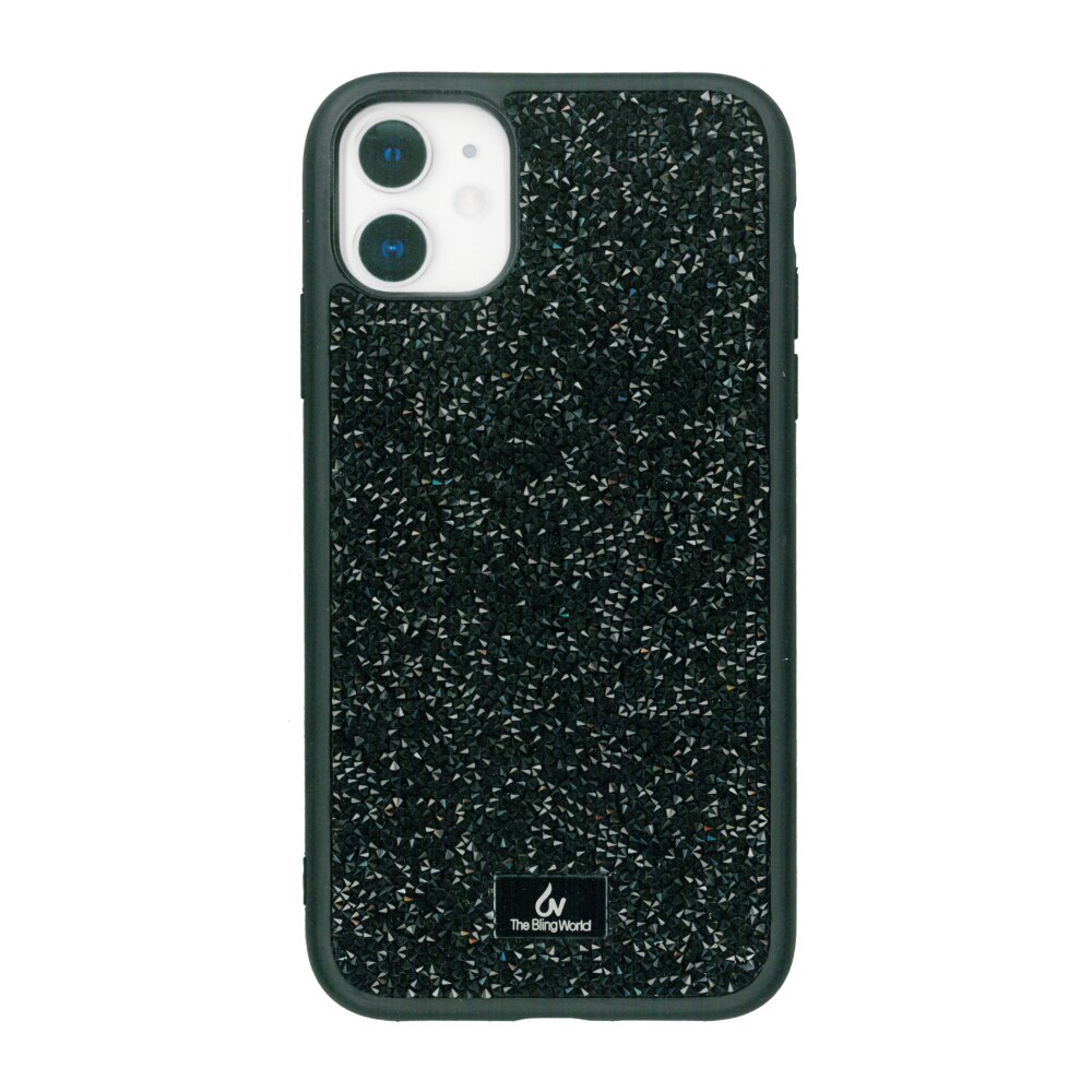Husa protectie spate neagra, Bling World Rock Diamond, pentru Apple iPhone 11 (6.1)