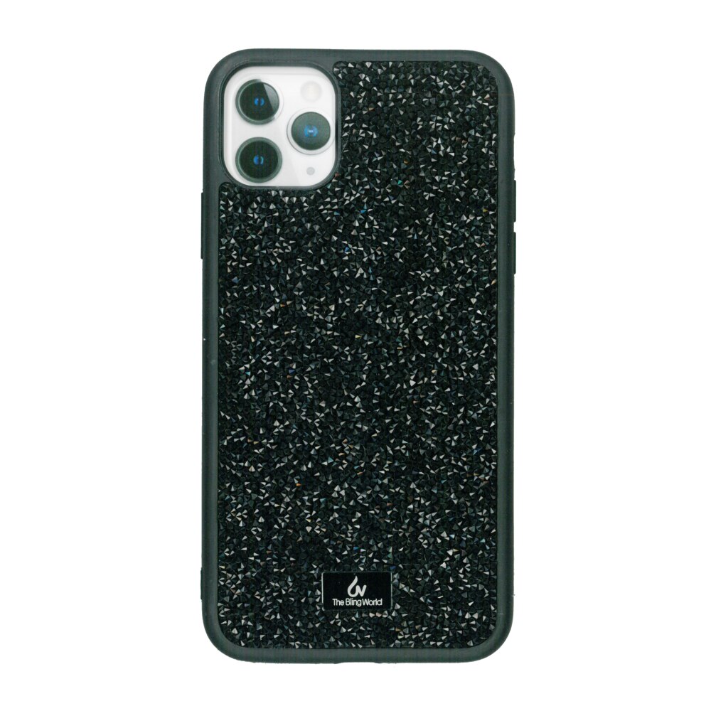 Husa protectie spate neagra, Bling World Rock Diamond, pentru Apple iPhone 11 Pro (5.8)