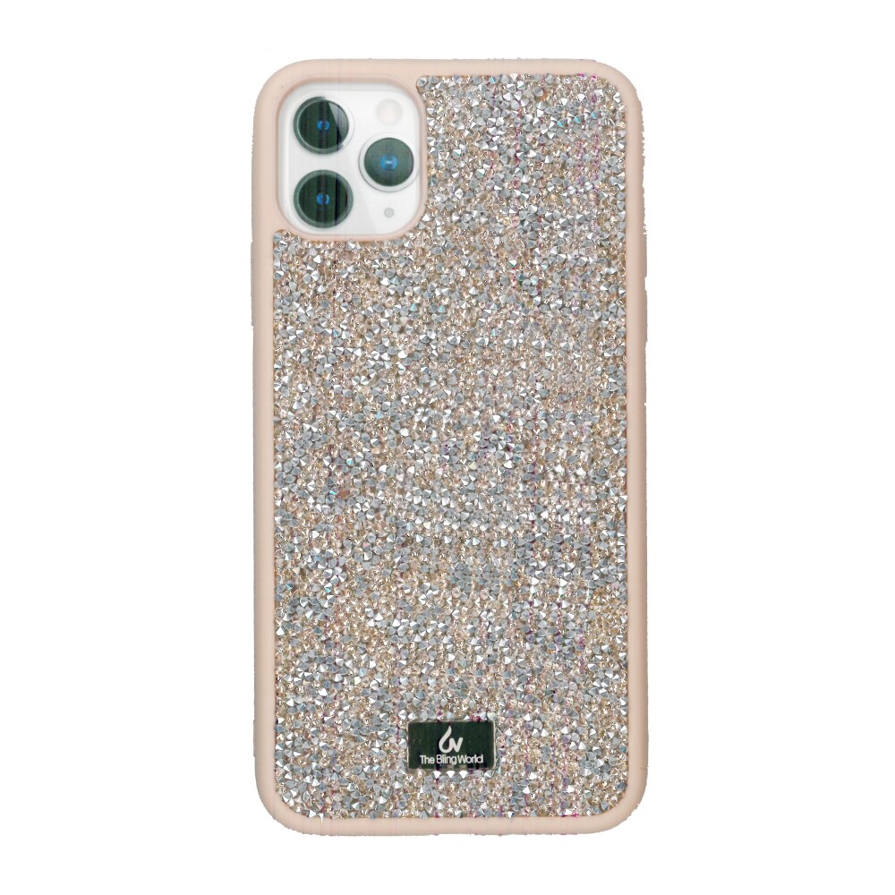 Husa protectie spate rose, Bling World Rock Diamond, pentru Apple iPhone 11 Pro Max (6.5)
