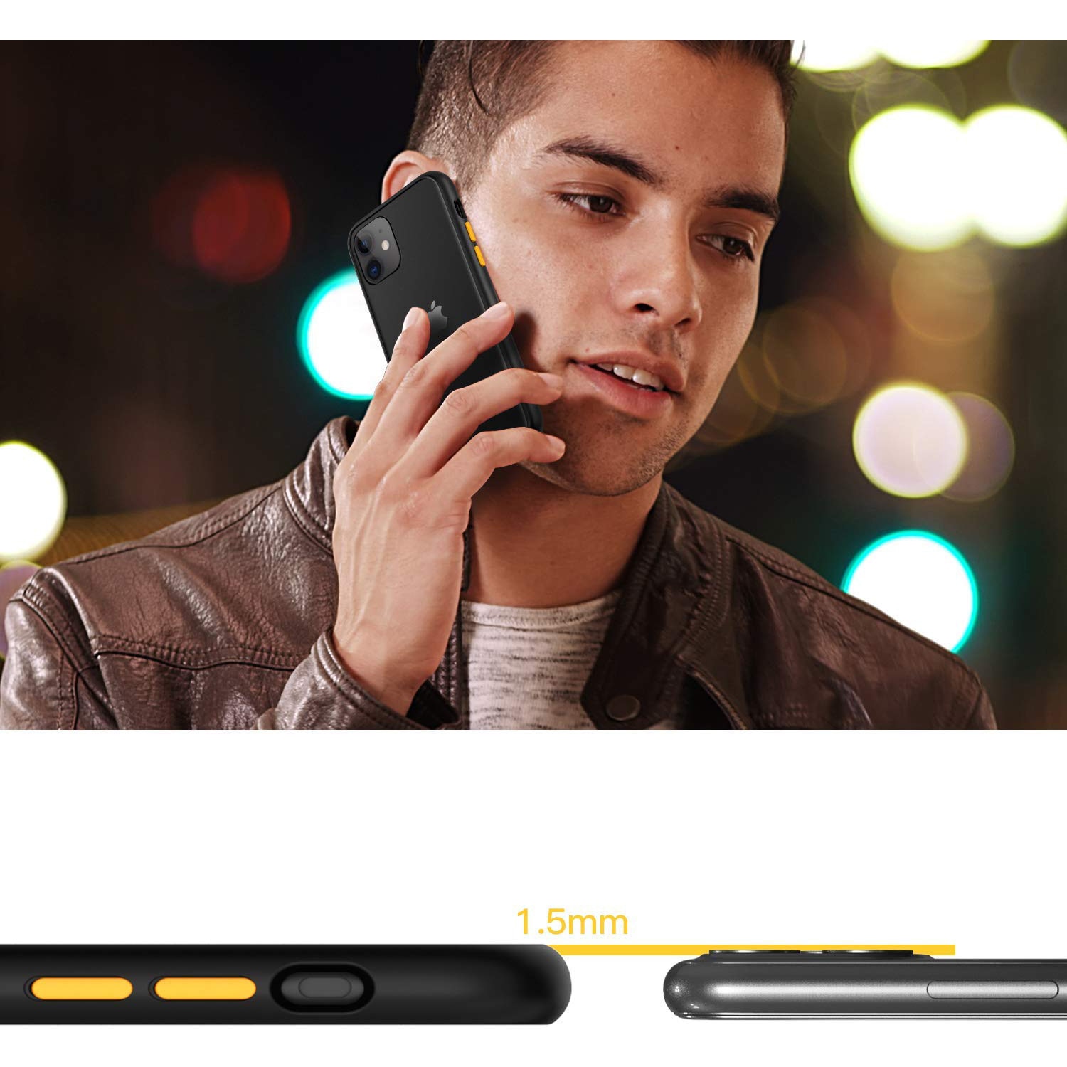 Husa pentru IPhone 12 MINI, MobileSmart, Hybrid ultra slim, carcasa spate Antisoc, hardcase, Negru