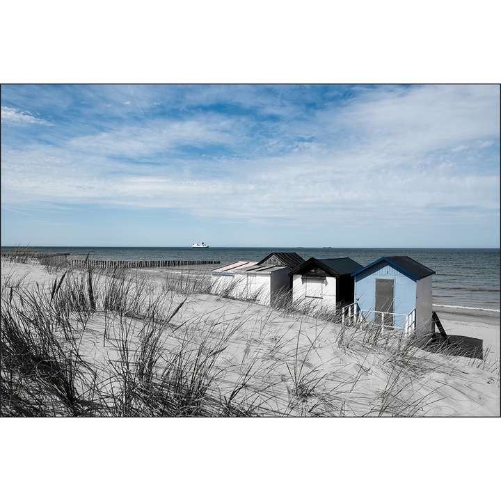 Fototapet Plaja Mare Dune 450cm x 300cm Creative decor, Efect 3D, Cer, Bucatarie