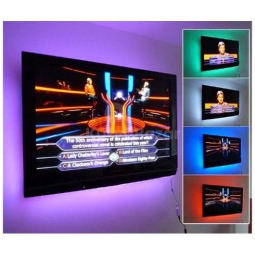 USB подсветка за телевизор, С дистанционно управление, RGB - eMAG.bg