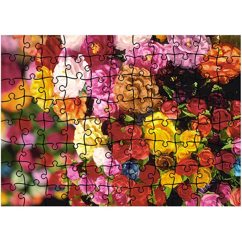 Puzzle Heartwork 96 piese, Multitudine de culori, Latime 40,5 cm x Inaltime 28,5 cm