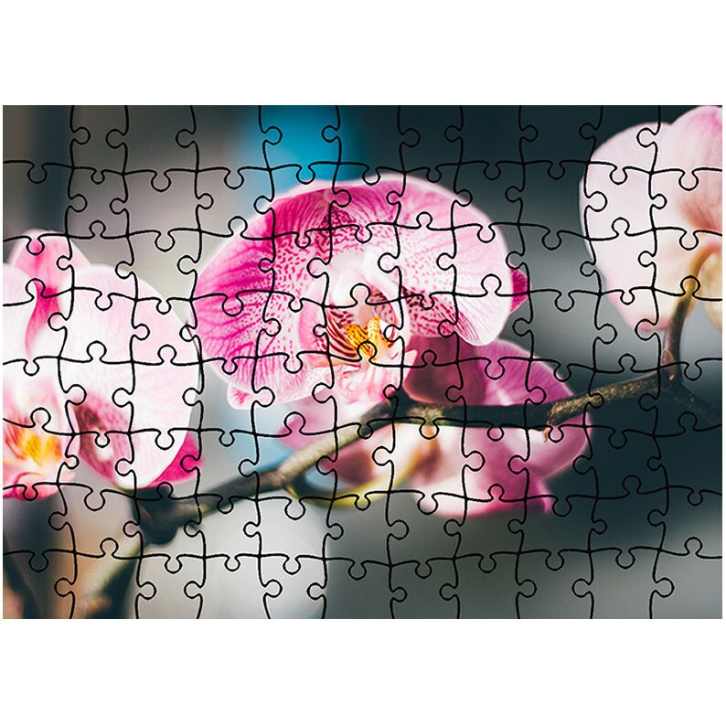 Puzzle Heartwork 96 piese, Orhidee inflorite, Latime 40,5 cm x Inaltime 28,5 cm