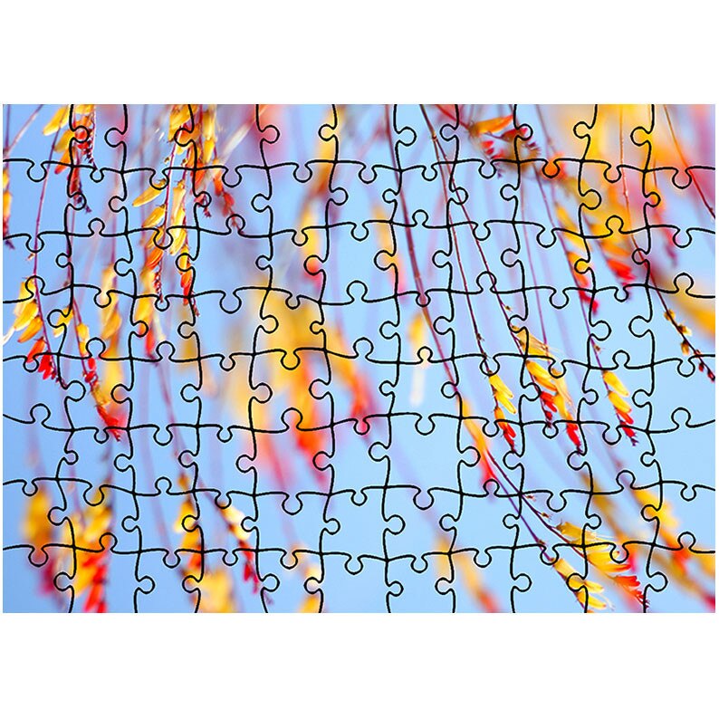 Puzzle Heartwork 96 piese, Crengute galbuie, Latime 40,5 cm x Inaltime 28,5 cm