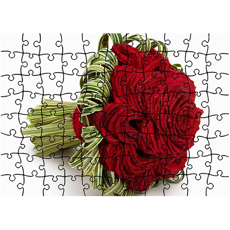 Puzzle Heartwork 96 piese, Buchet de trandafiri, Latime 40,5 cm x Inaltime 28,5 cm