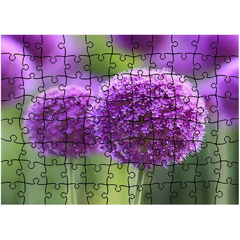 Puzzle Heartwork 96 piese, Flori cu coroana rotunda, Latime 40,5 cm x Inaltime 28,5 cm