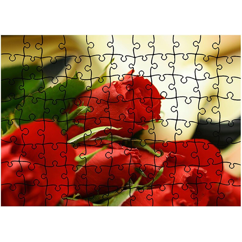 Puzzle Heartwork 96 piese, Buchet trandafiri, Latime 40,5 cm x Inaltime 28,5 cm