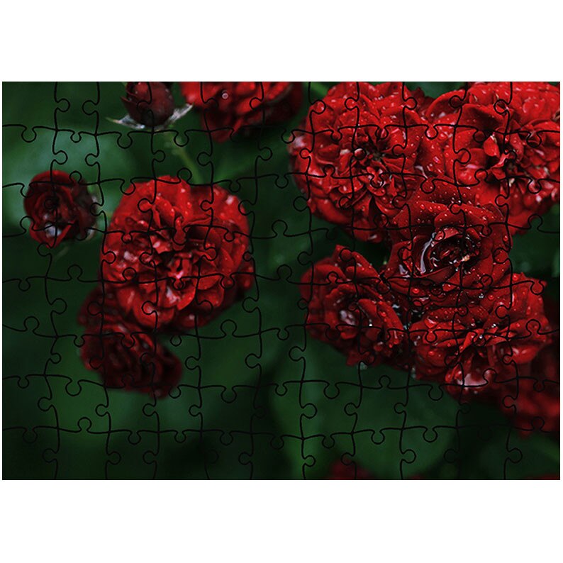 Puzzle Heartwork 96 piese, Florile dragostei, Latime 40,5 cm x Inaltime 28,5 cm